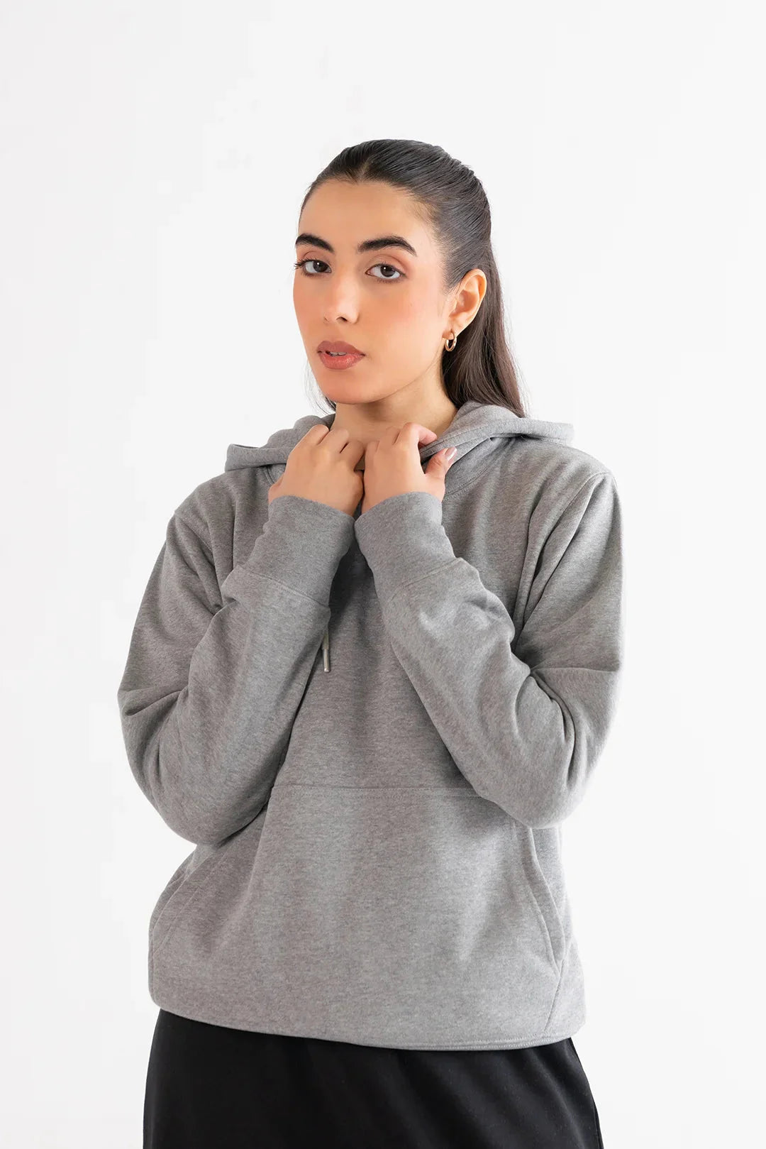 Basic Gray Hoodie Loungewear - 24