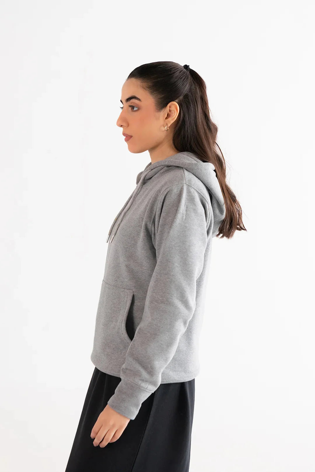 Basic Gray Hoodie Loungewear - 24