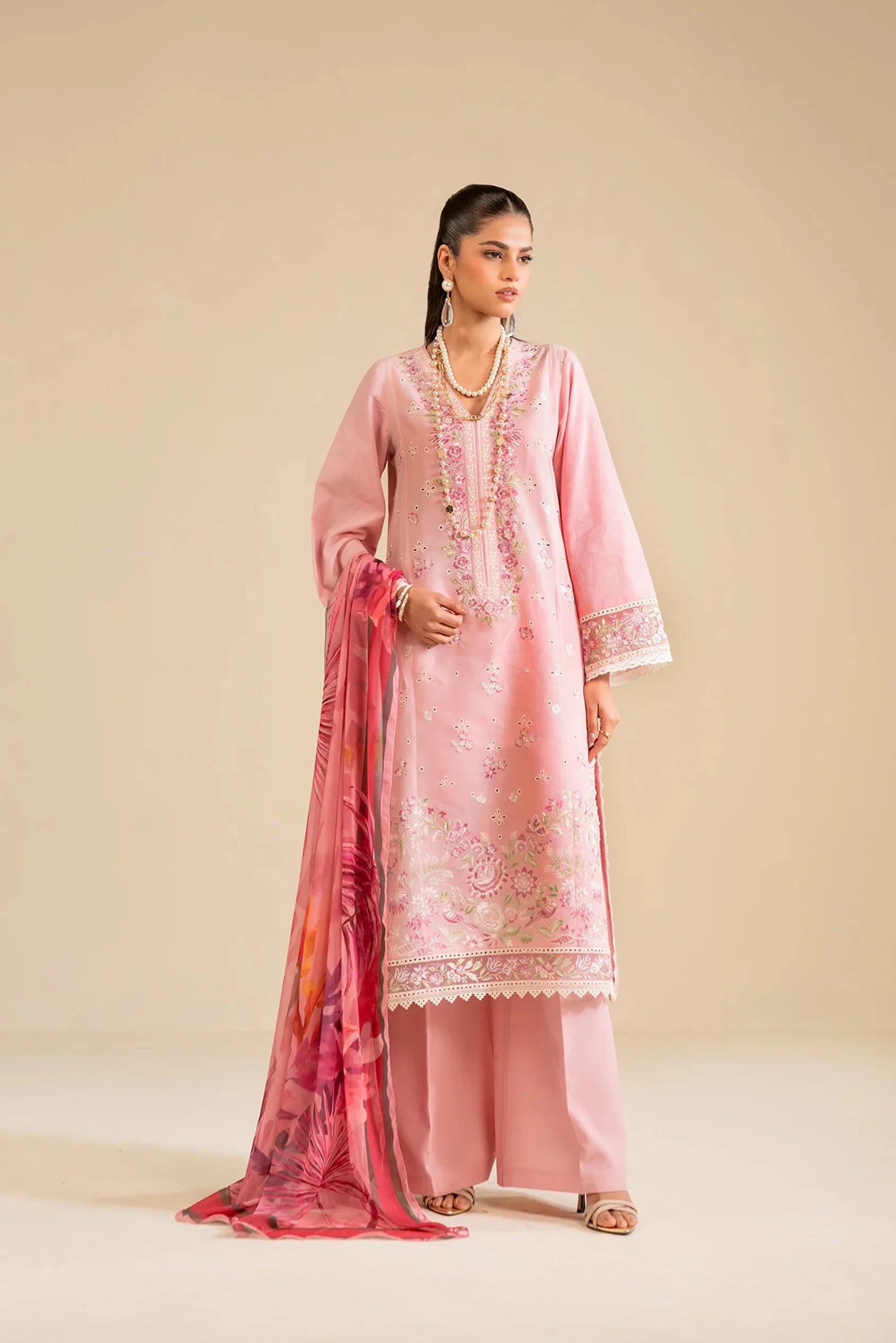 3 Piece Embroidered Lawn Suit Pret SS - 25