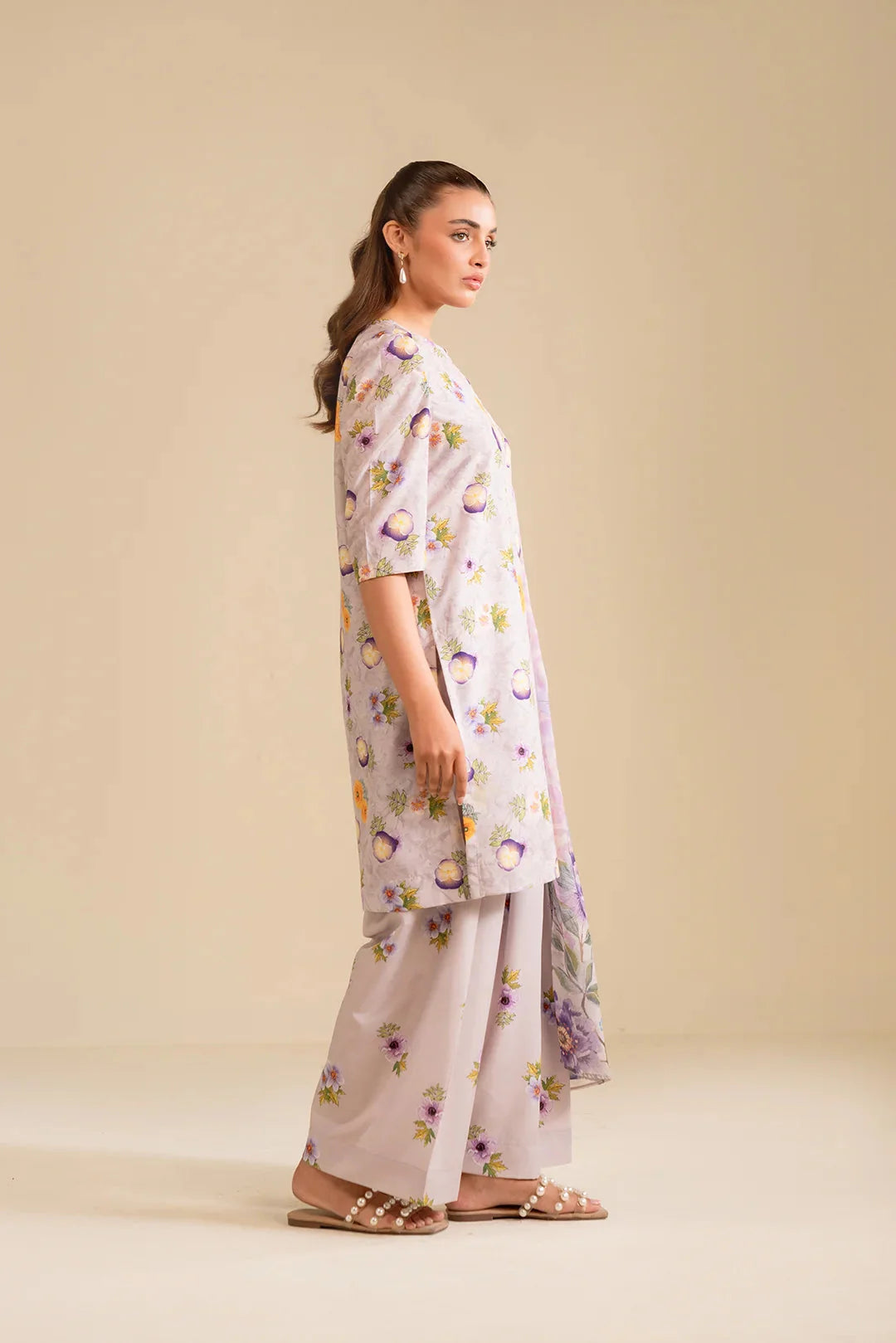 3 Piece Printed Lawn Suit Pret SS - 25