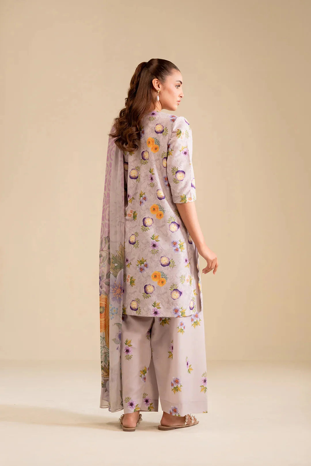 3 Piece Printed Lawn Suit Pret SS - 25