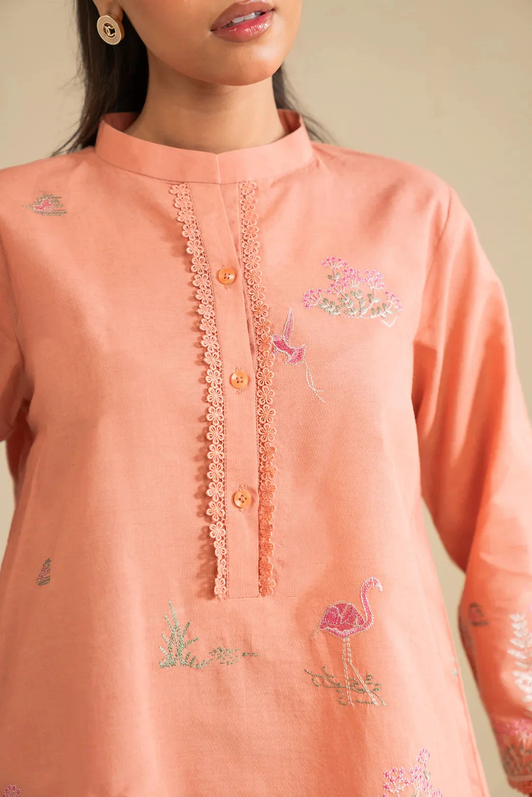2 Piece Embroidered Lawn Suit Pret SS - 25