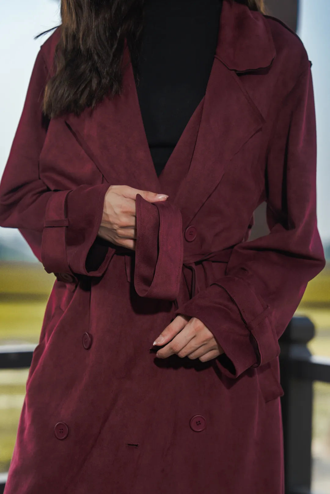 Maroon Long Coat