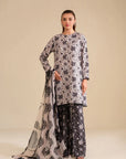 3 Piece Printed Suit Pret SS - 25
