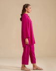 2 Piece Solid Georgette Suit Pret SS - 25