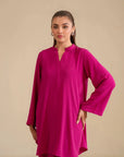 2 Piece Solid Georgette Suit Pret SS - 25