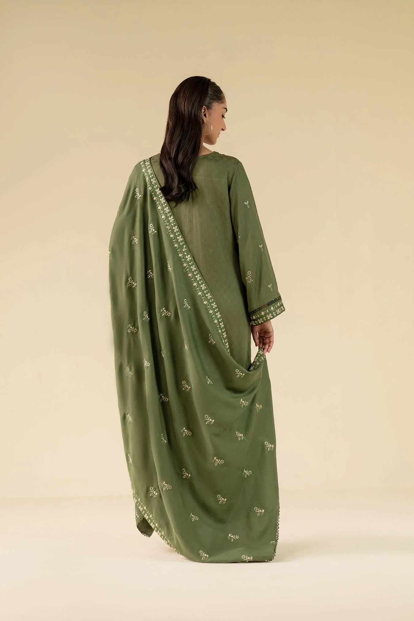 3 Piece Embroidery Dobby Suit Unstitched Winter-24