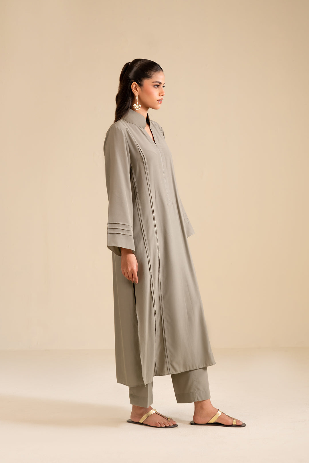 2 Piece Solid Suit Pret SS - 25