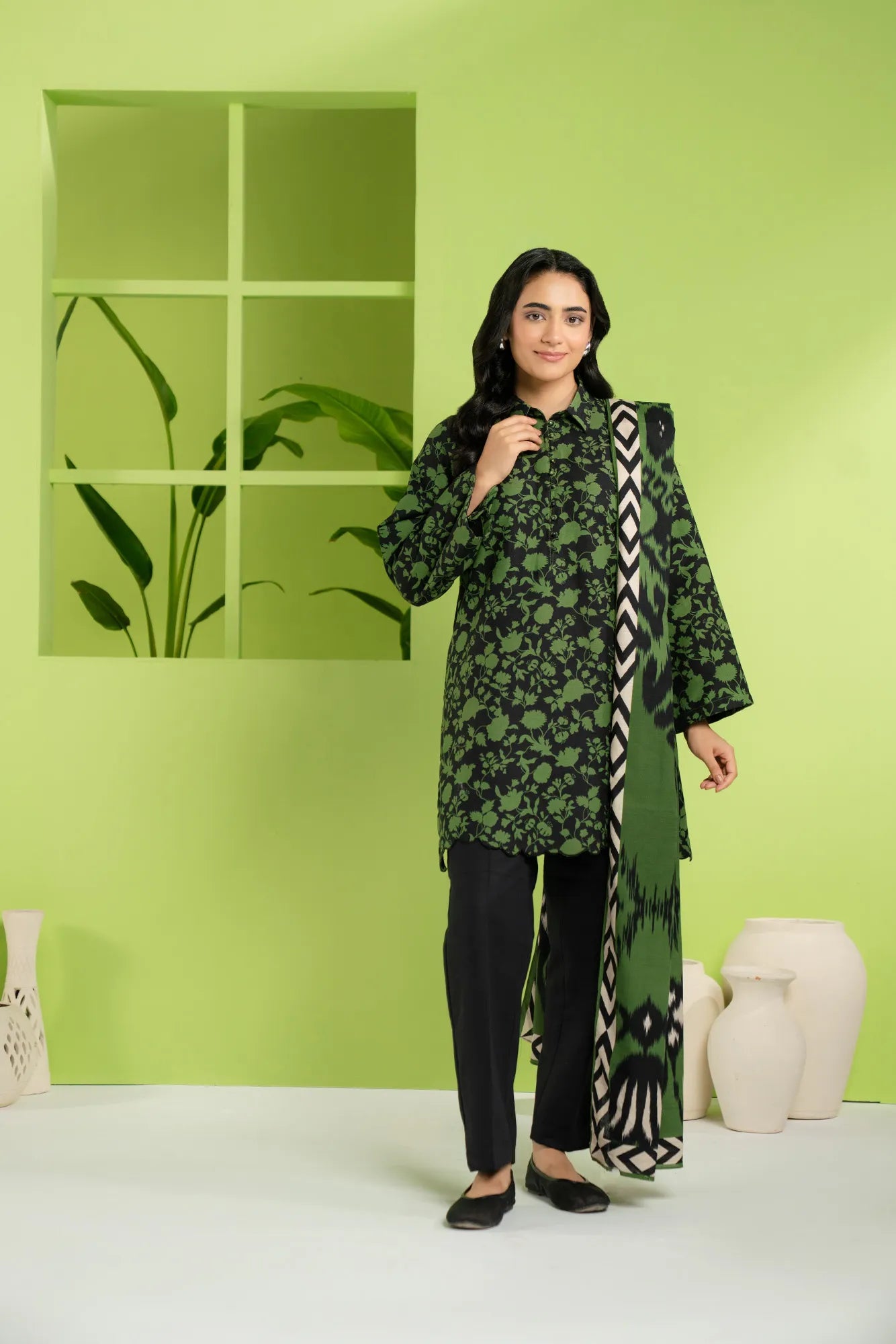 2 Piece Printed Khaddar Suit Unstitched Fall - 25