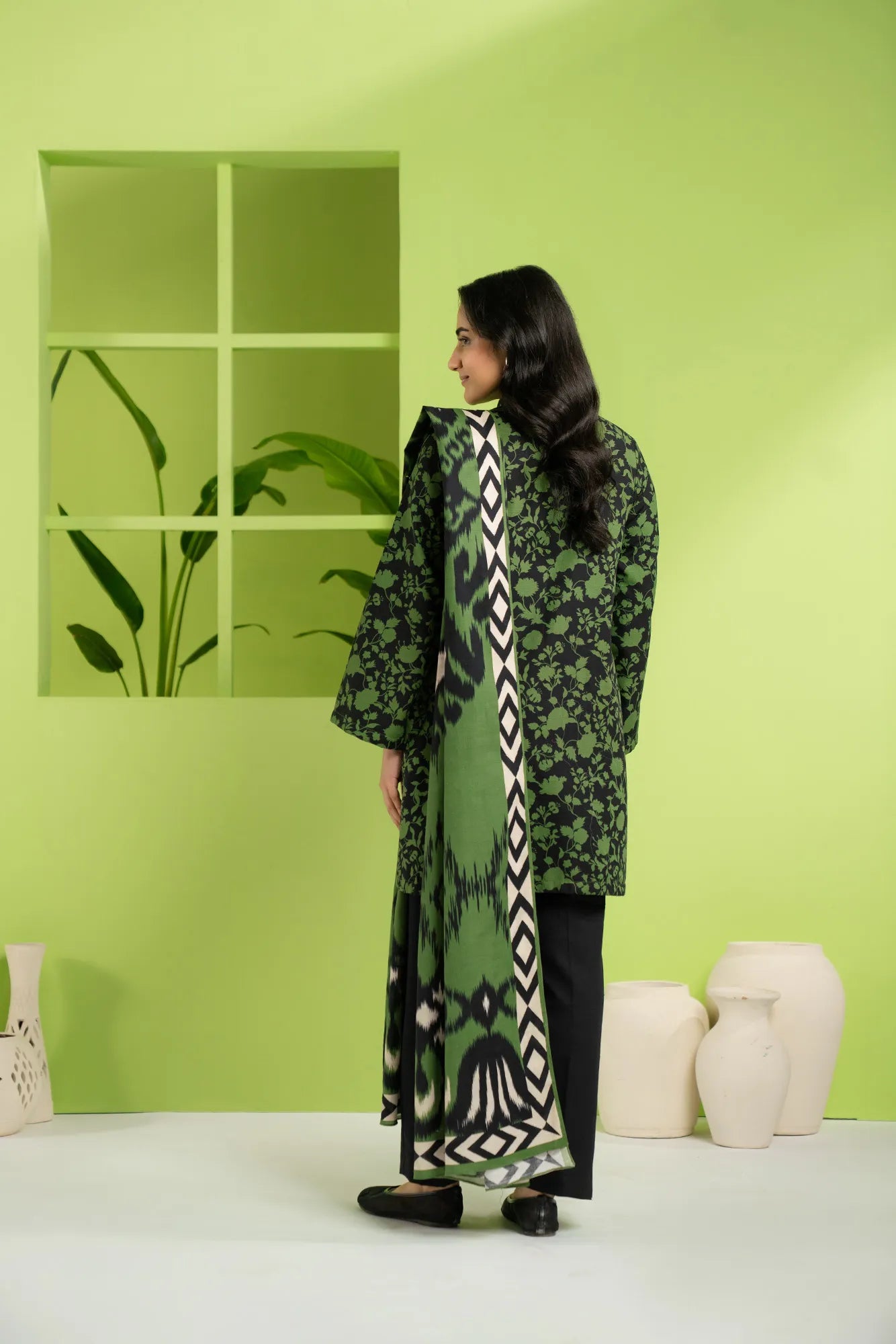 2 Piece Printed Khaddar Suit Unstitched Fall - 25