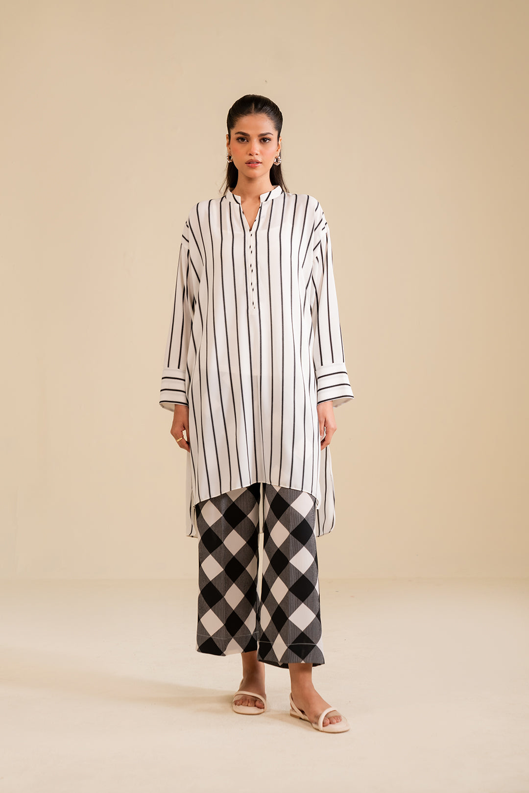 2 Piece Printed Georgette Suit Pret SS - 25
