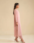 2 Piece Solid Georgette Suit Pret SS - 25