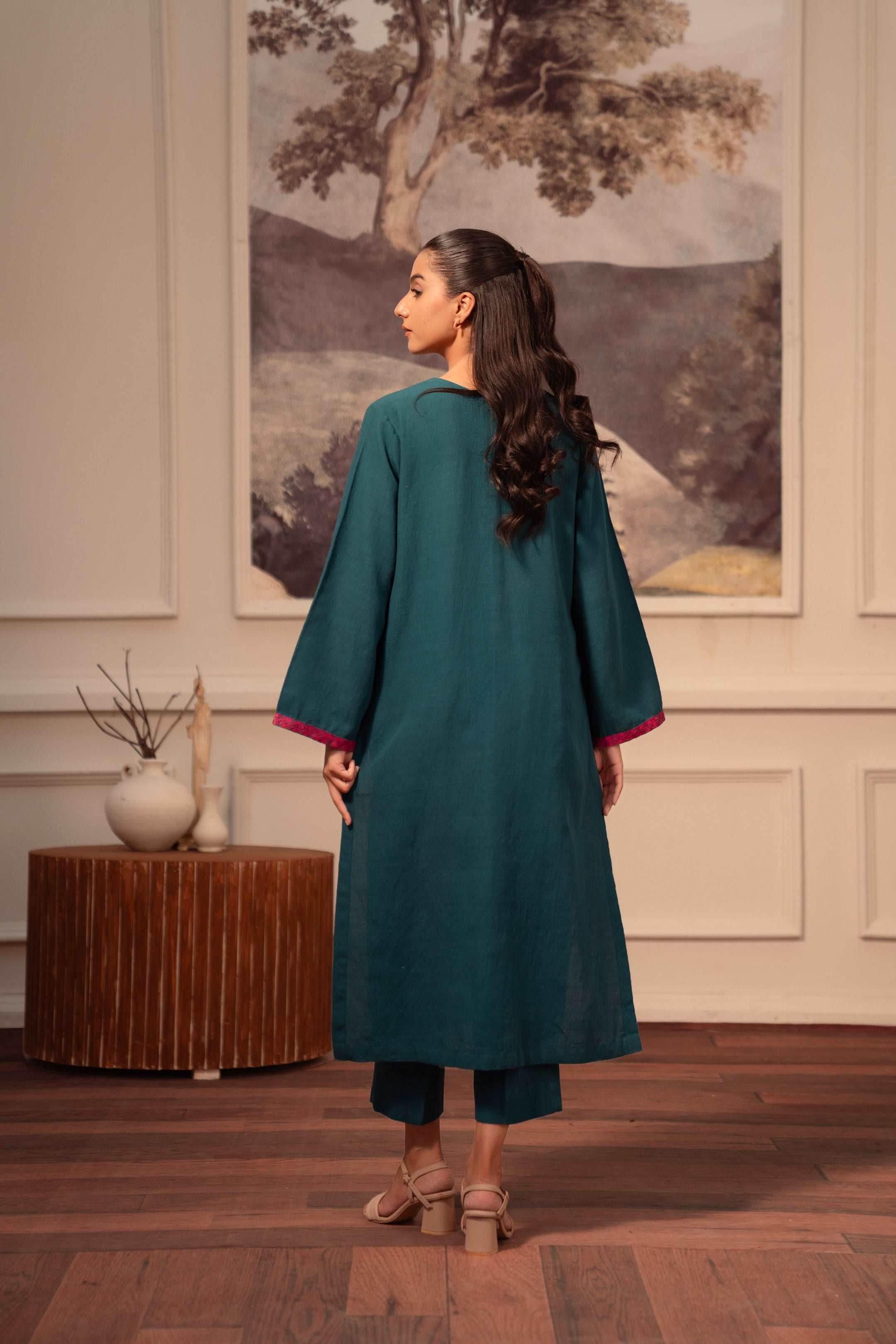 2 Piece Khaddar Suit Pret Winter-24