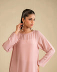 2 Piece Solid Georgette Suit Pret SS - 25