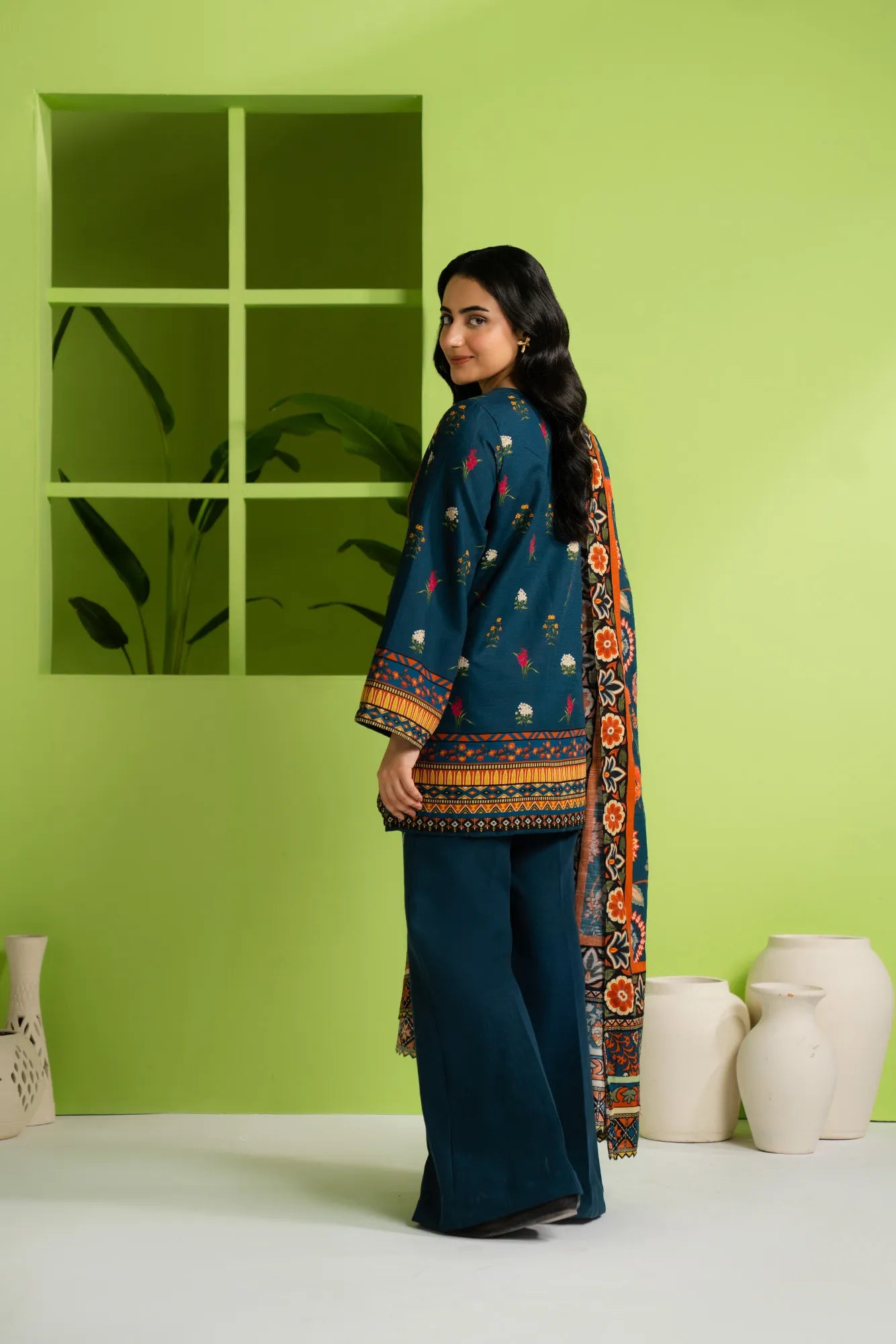 2 Piece Printed Khaddar Suit Unstitched Fall - 25