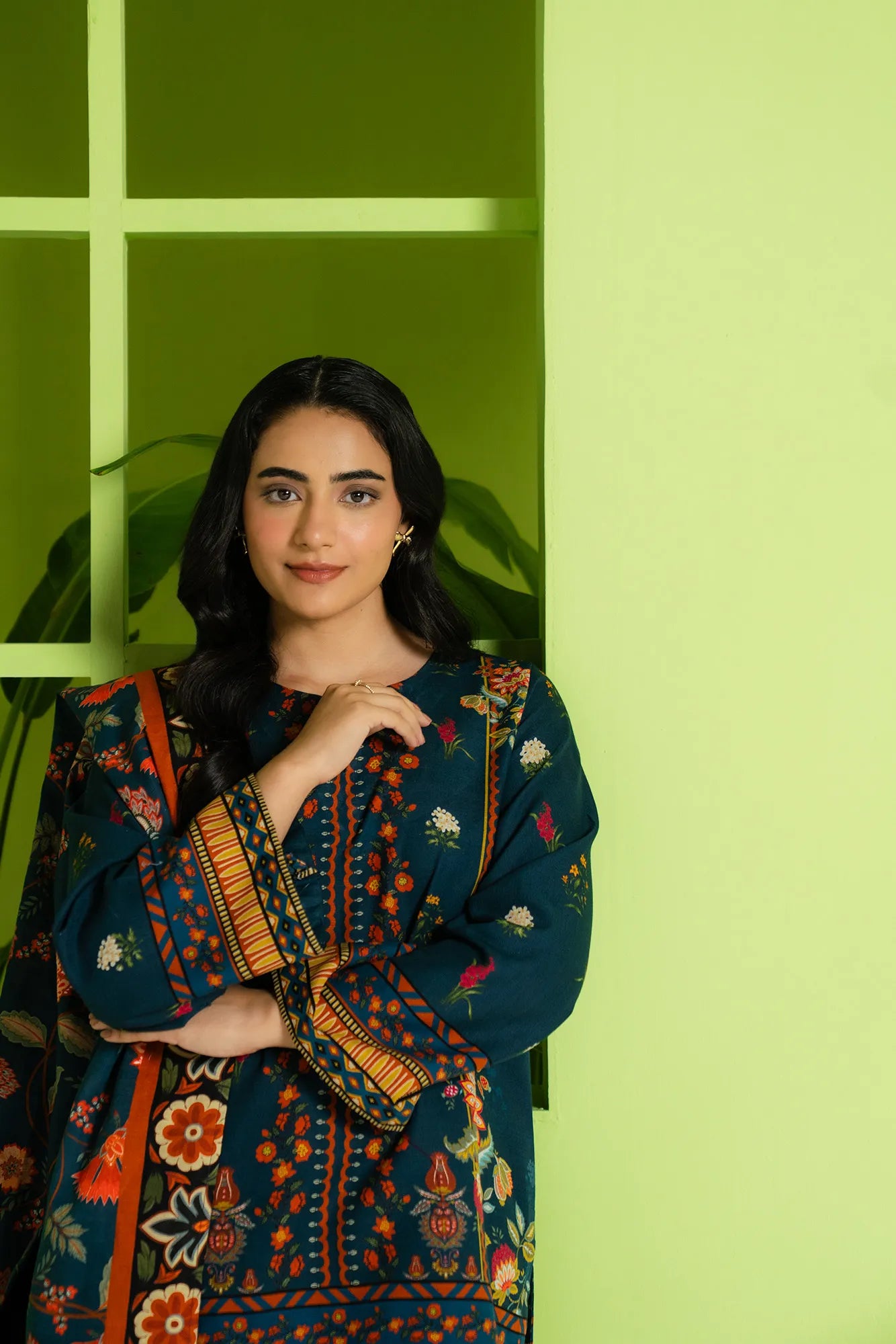 2 Piece Printed Khaddar Suit Unstitched Fall - 25