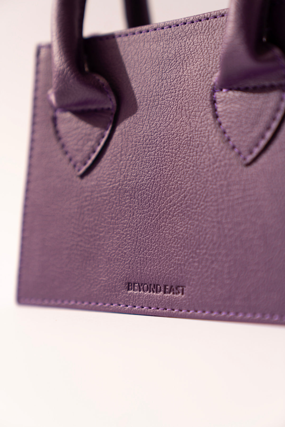Purple Faux Leather Mini Handbag Beyond East Official