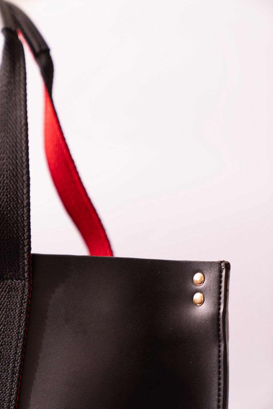 Black Faux Leather Tote Bag Beyond East Official