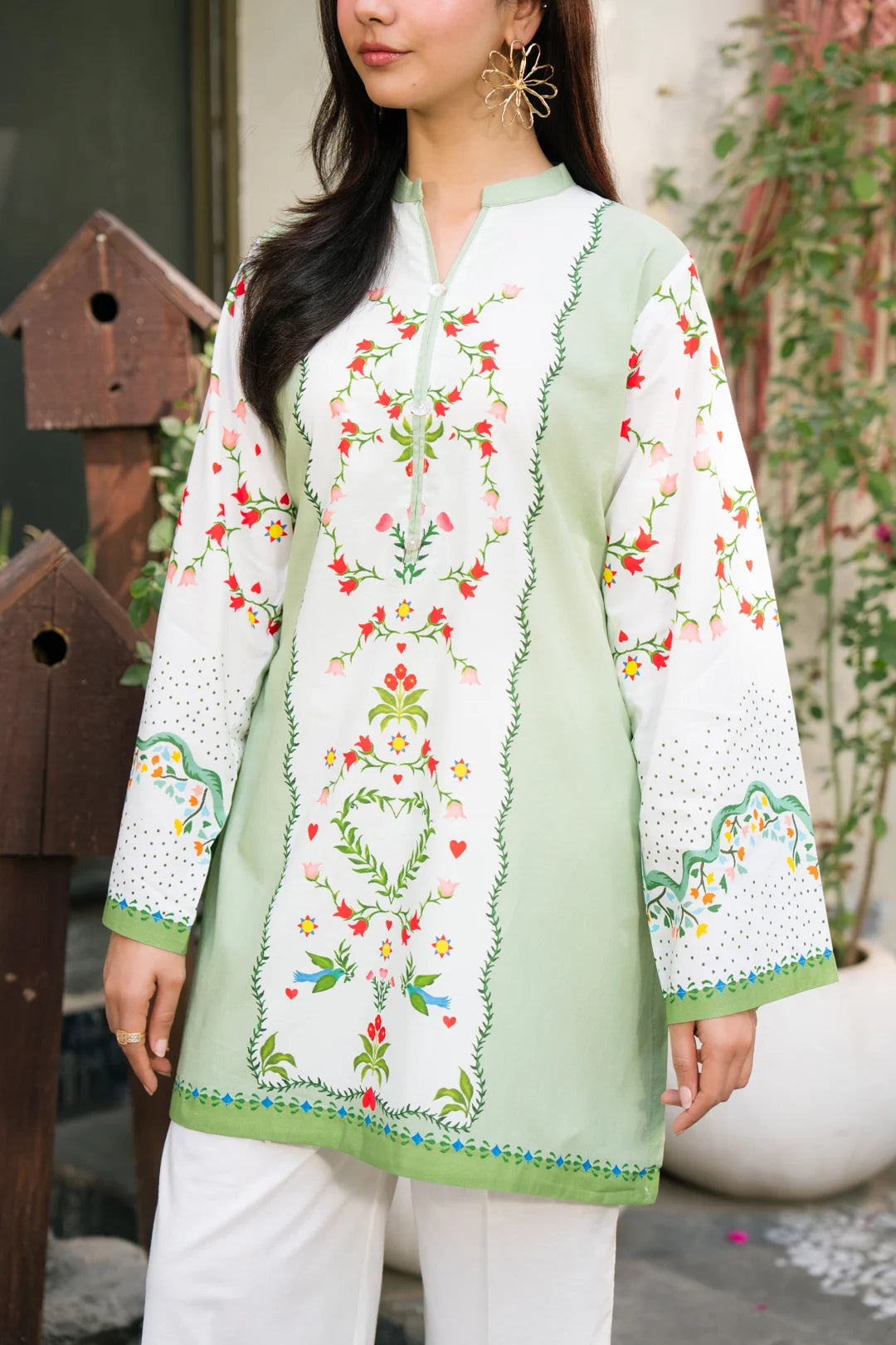 1 Piece Printed Shirt Pret SS - 26