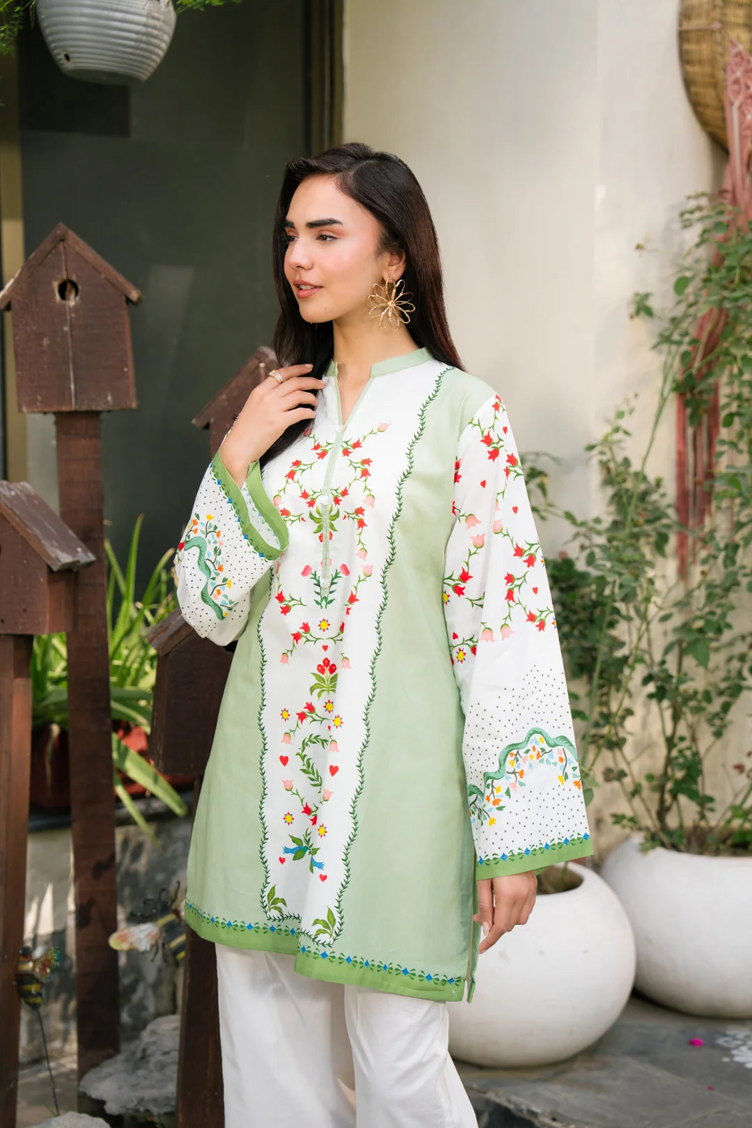 1 Piece Printed Shirt Pret SS - 26