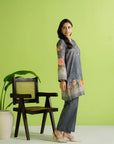 2 Piece Printed Khaddar Suit