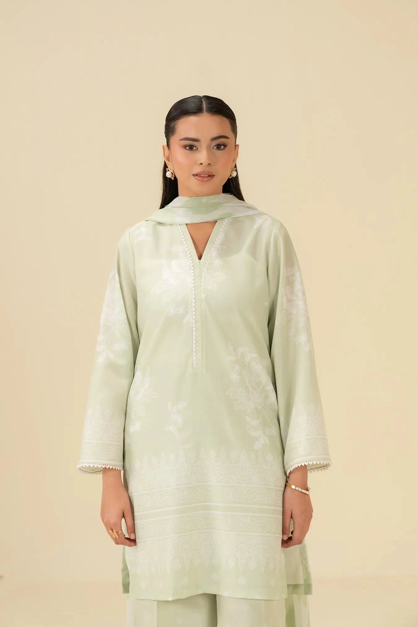 3 Piece Printed Lawn Suit Pret SS - 25