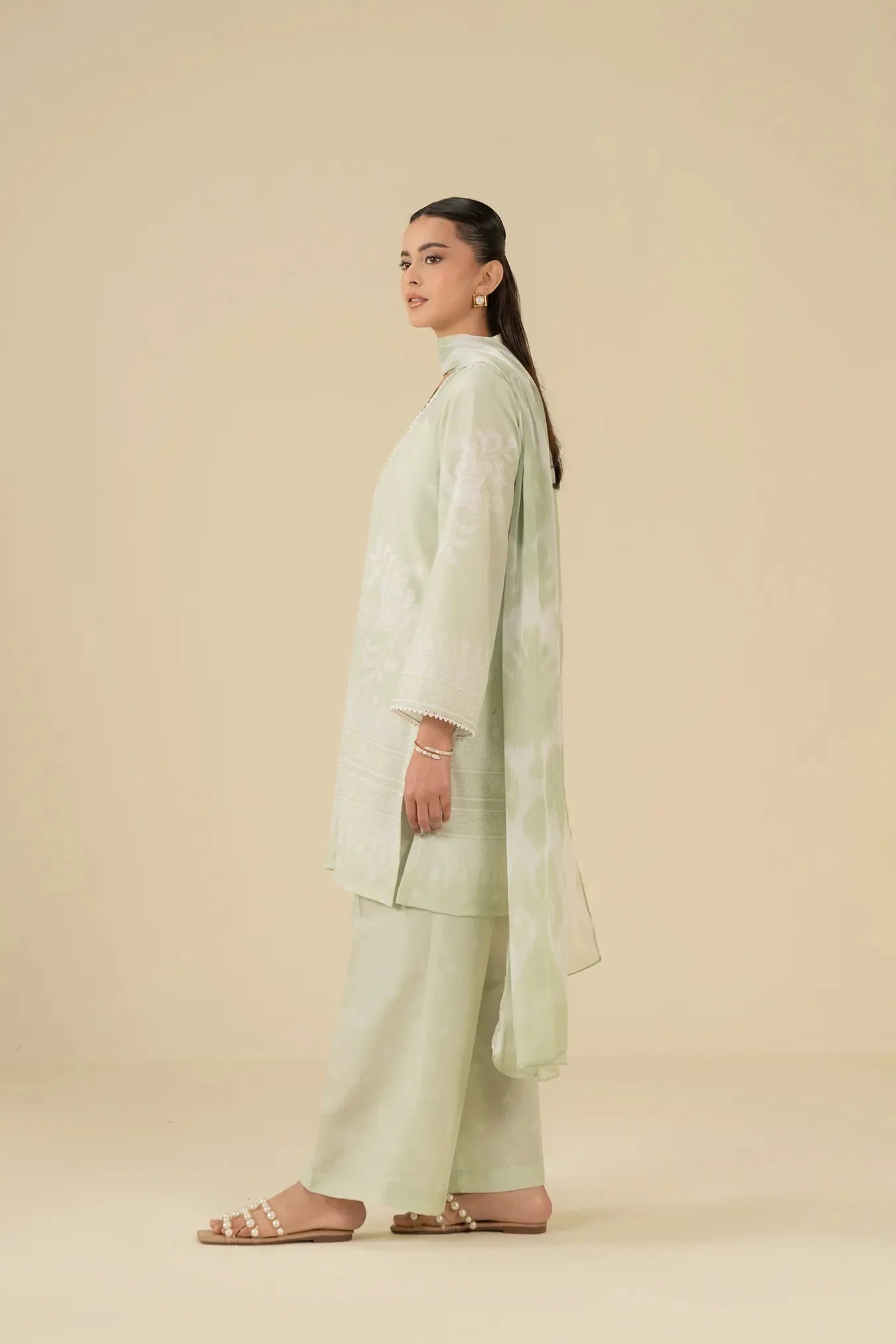 3 Piece Printed Lawn Suit Pret SS - 25