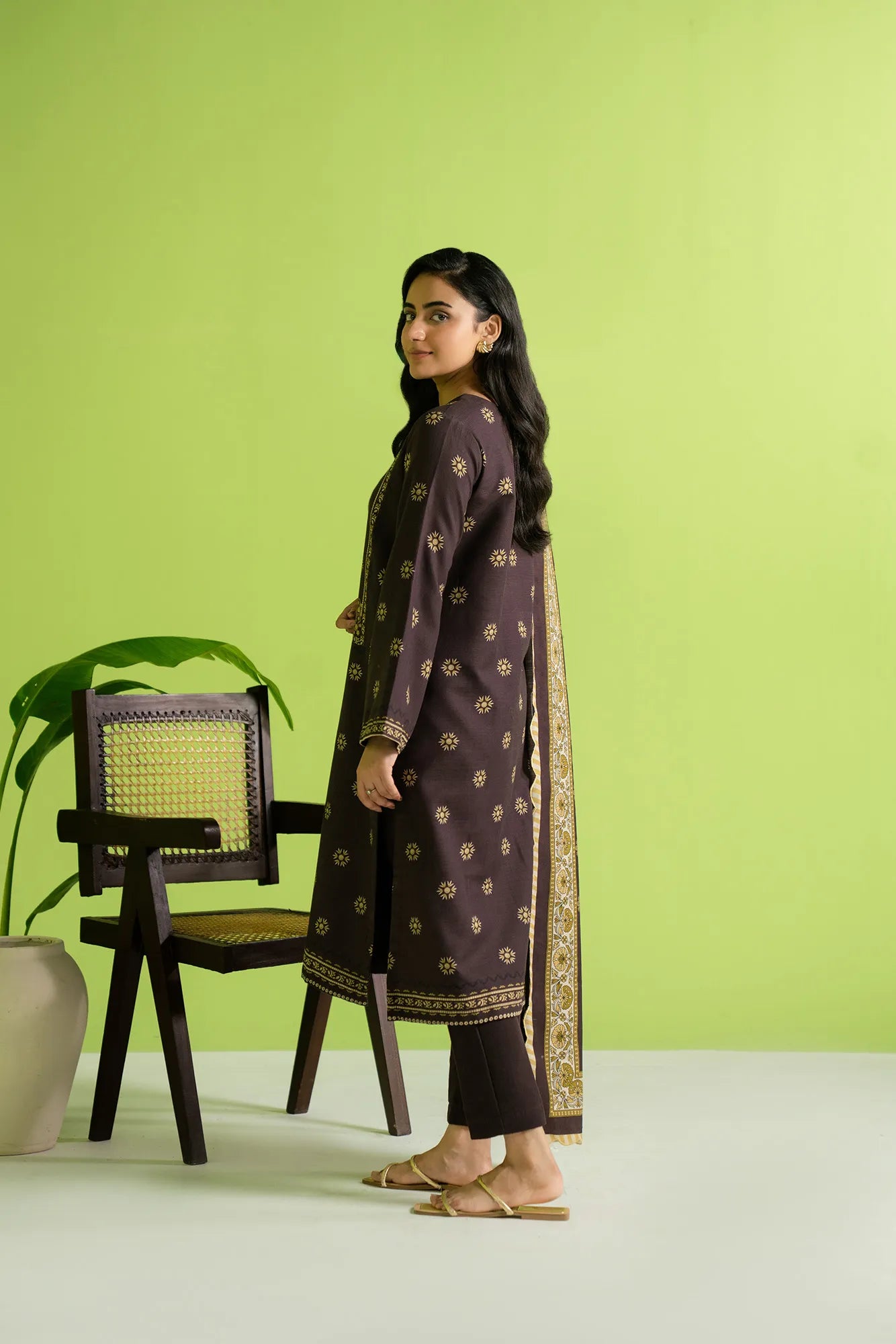 2 Piece Printed Khaddar Suit Unstitched Fall - 25
