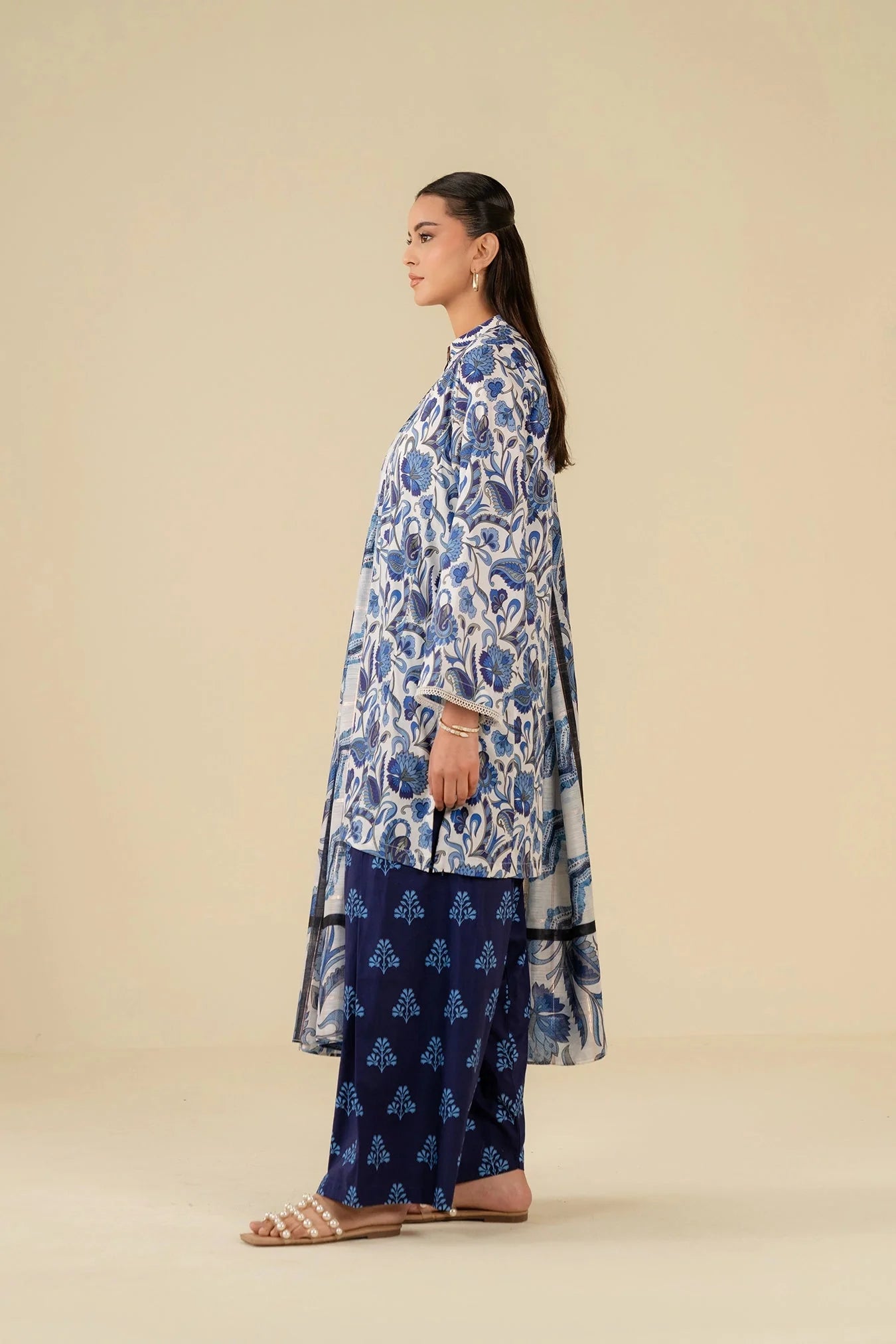 3 Piece Printed Suit Pret SS - 25