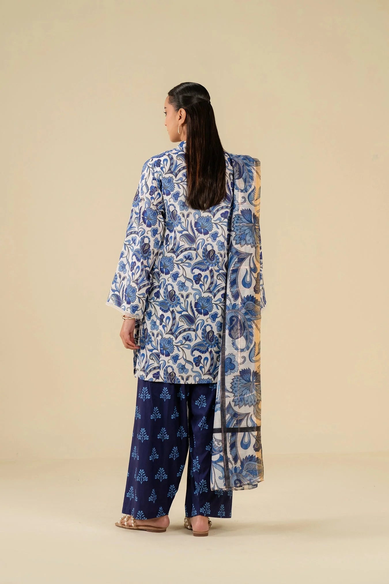 3 Piece Printed Suit Pret SS - 25
