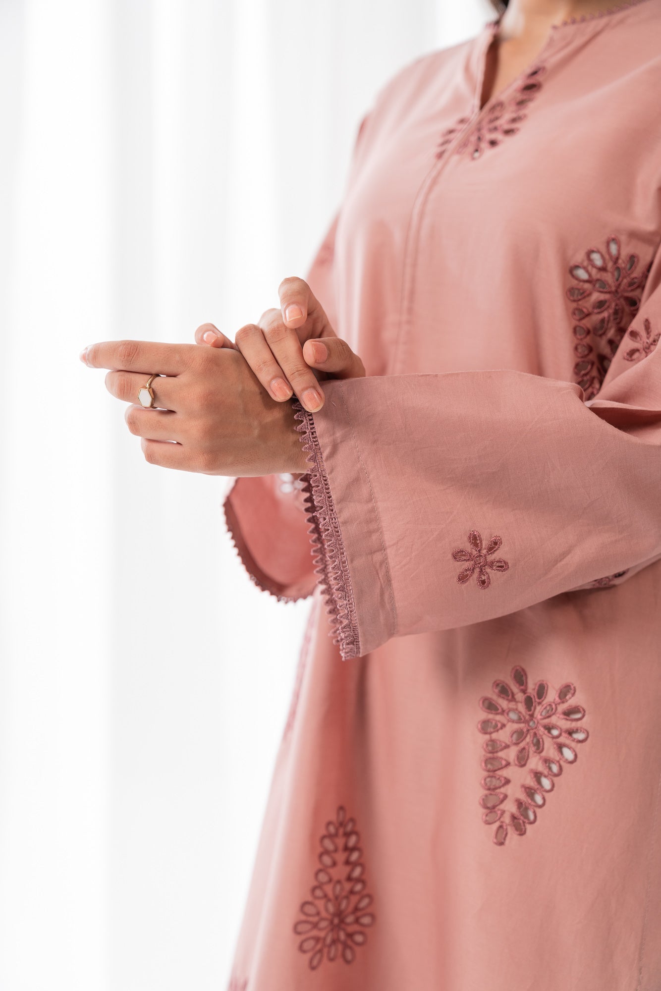 1 Piece Solid Embroidered SUMMER-24