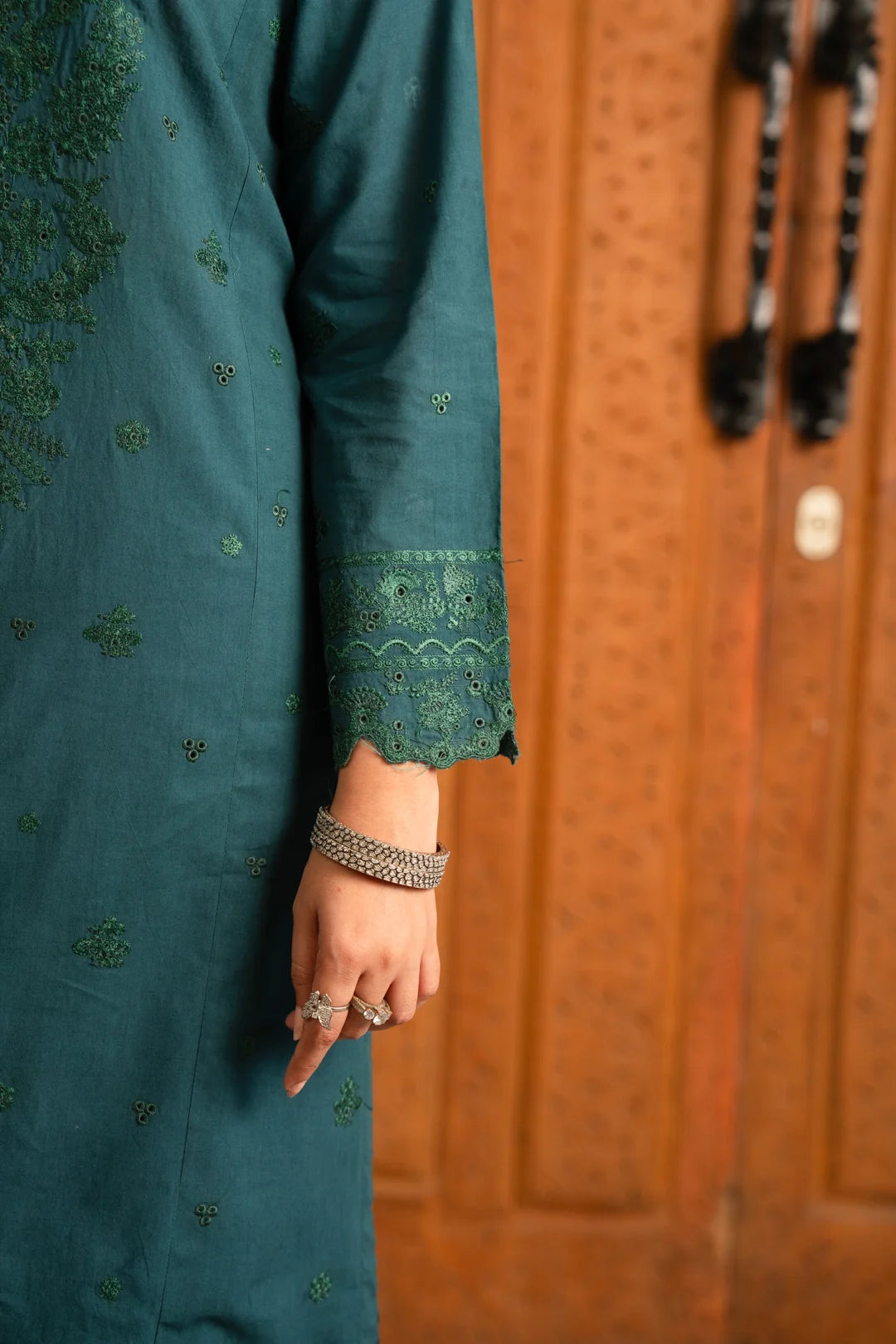 2 Piece Embroidered Cambric Suit Pret SS - 26