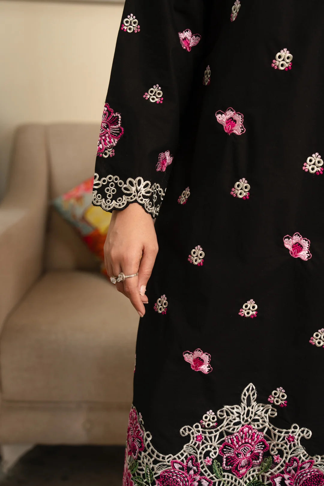 2 Piece Cambric Suit Pret SS - 26