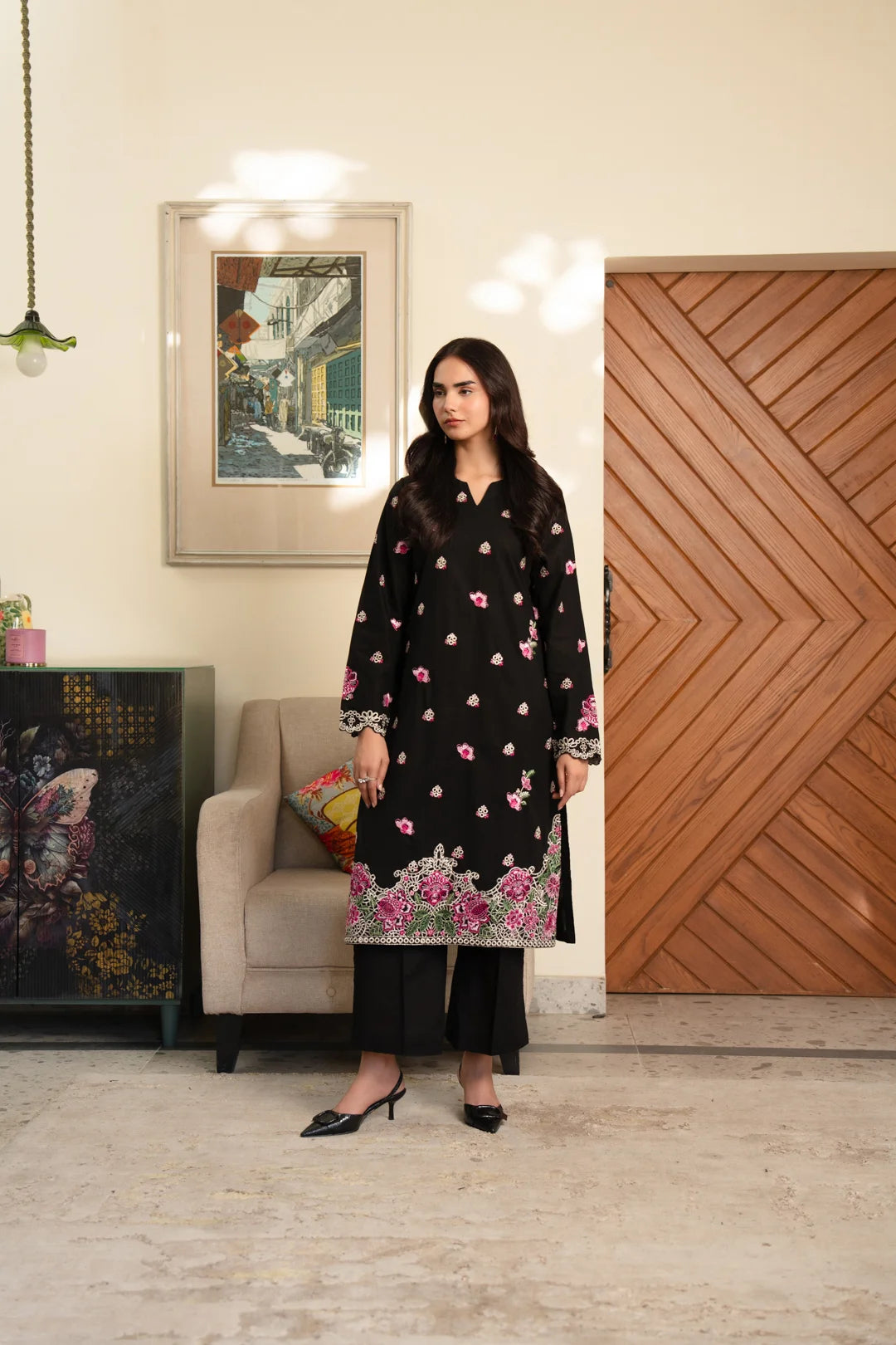 2 Piece Cambric Suit Pret SS - 26