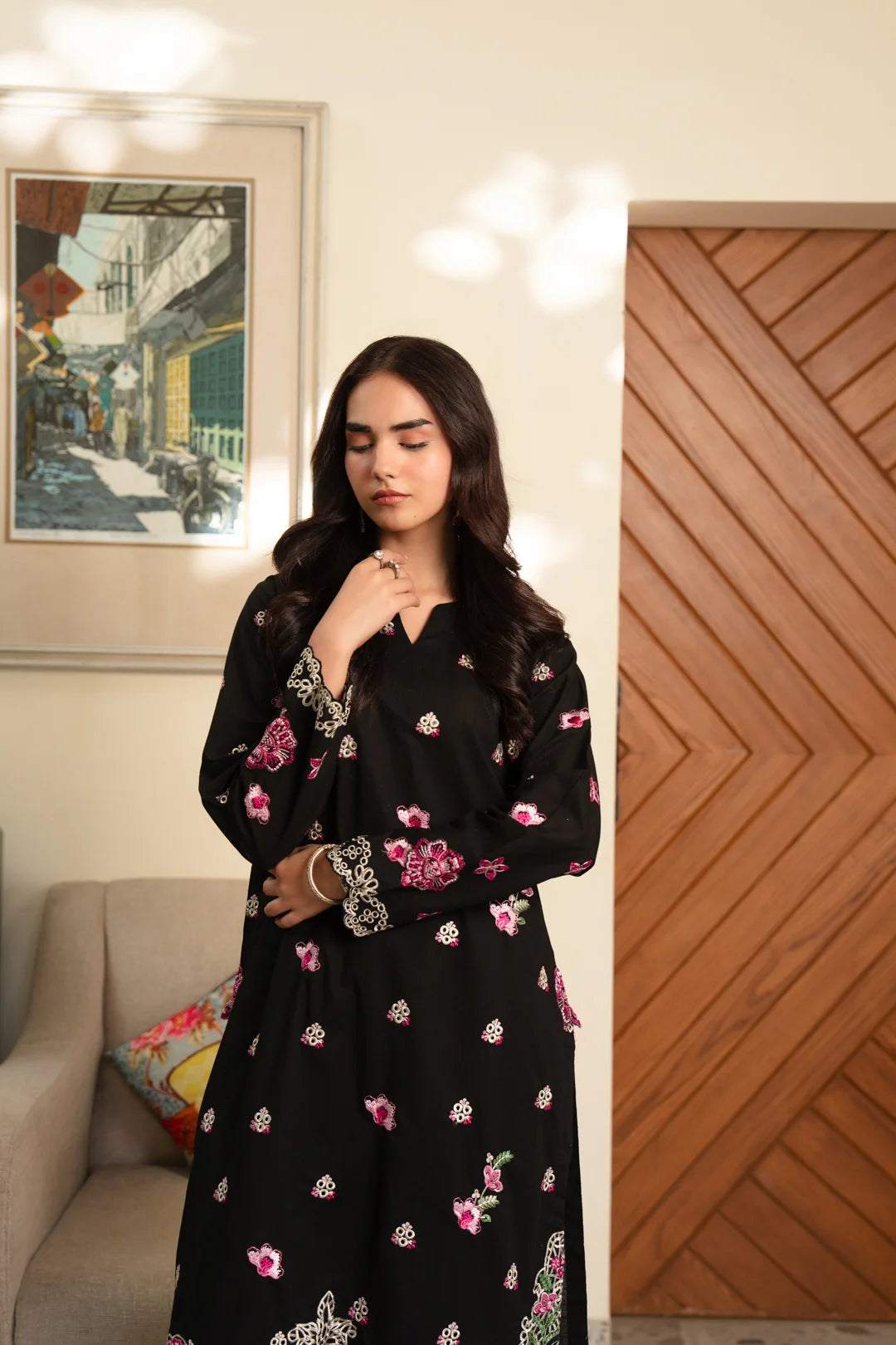 2 Piece Cambric Suit Pret SS - 26