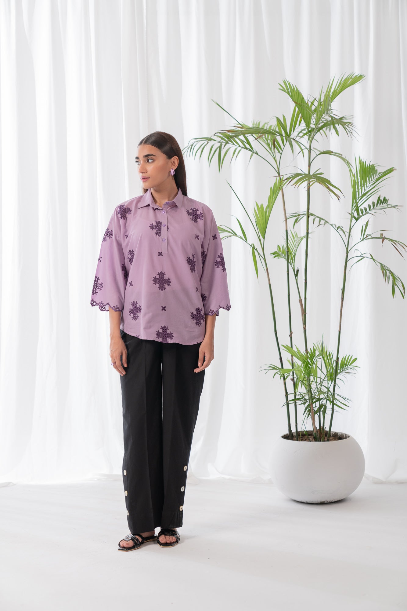 1 Piece Solid Embroidered SUMMER-24