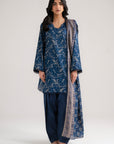 3 Piece Printed Lawn Suit Beena Unstitched - 26