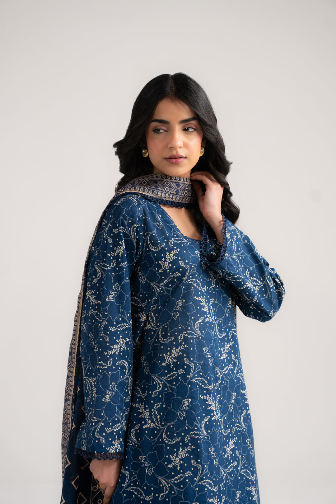3 Piece Printed Lawn Suit Beena Unstitched - 26