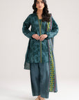 3 Piece Printed Lawn Suit Beena Unstitched - 26