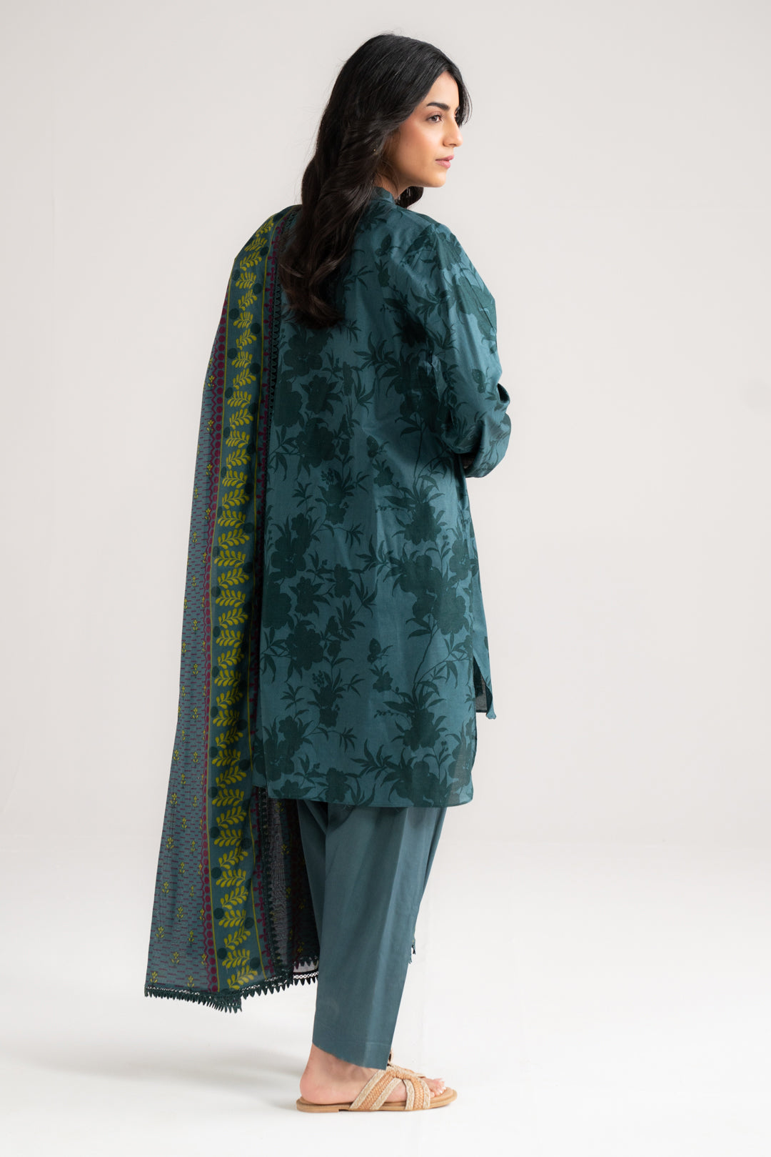 3 Piece Printed Lawn Suit Beena Unstitched - 26