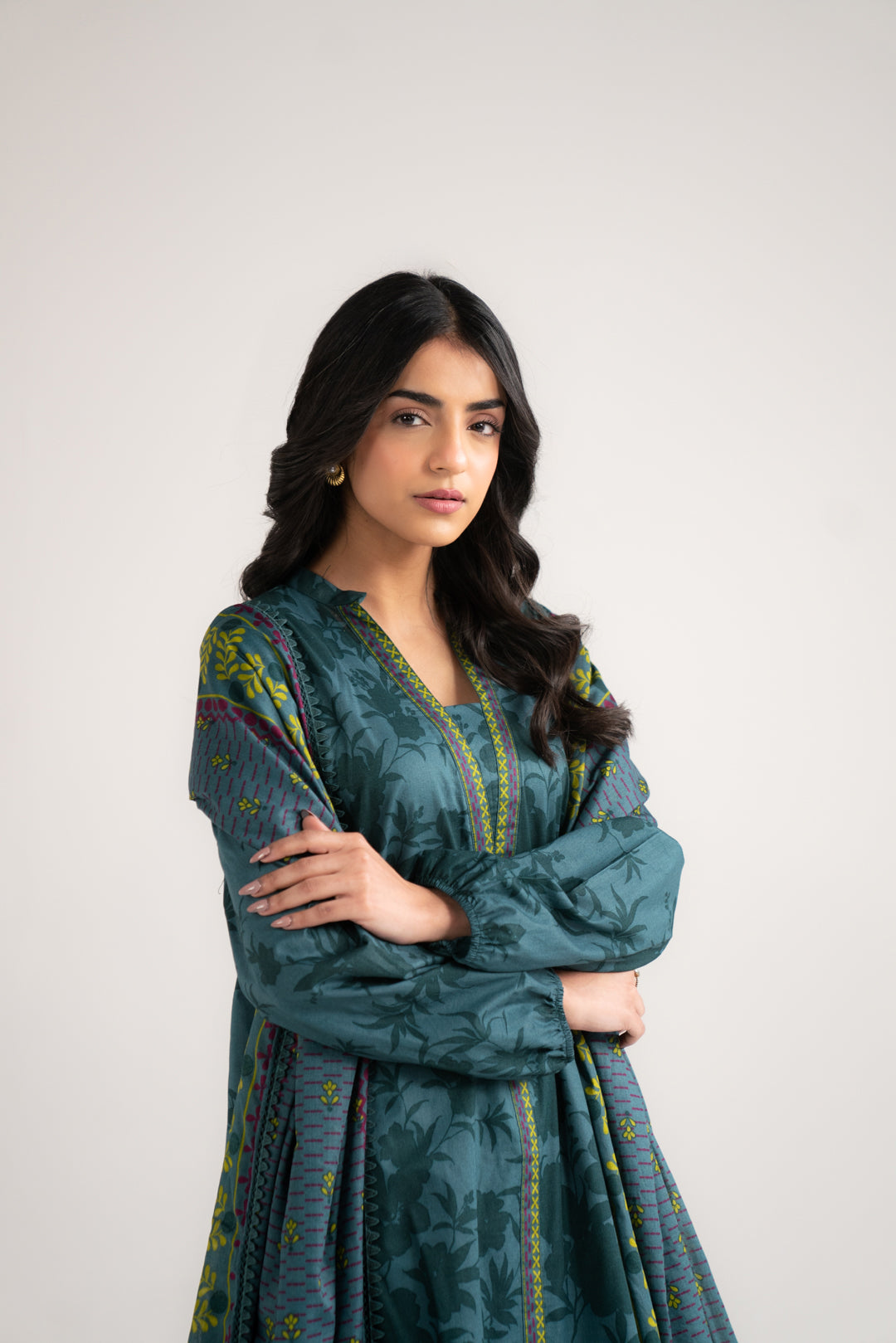 3 Piece Printed Lawn Suit Beena Unstitched - 26