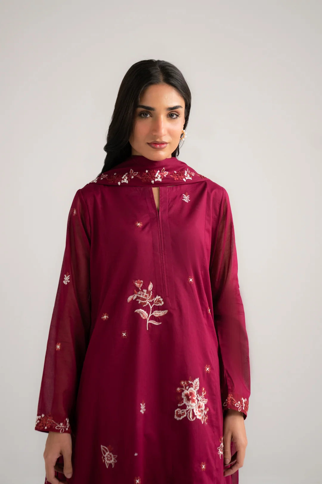 3 Piece Embroidered Lawn Suit Beena-Feb-26