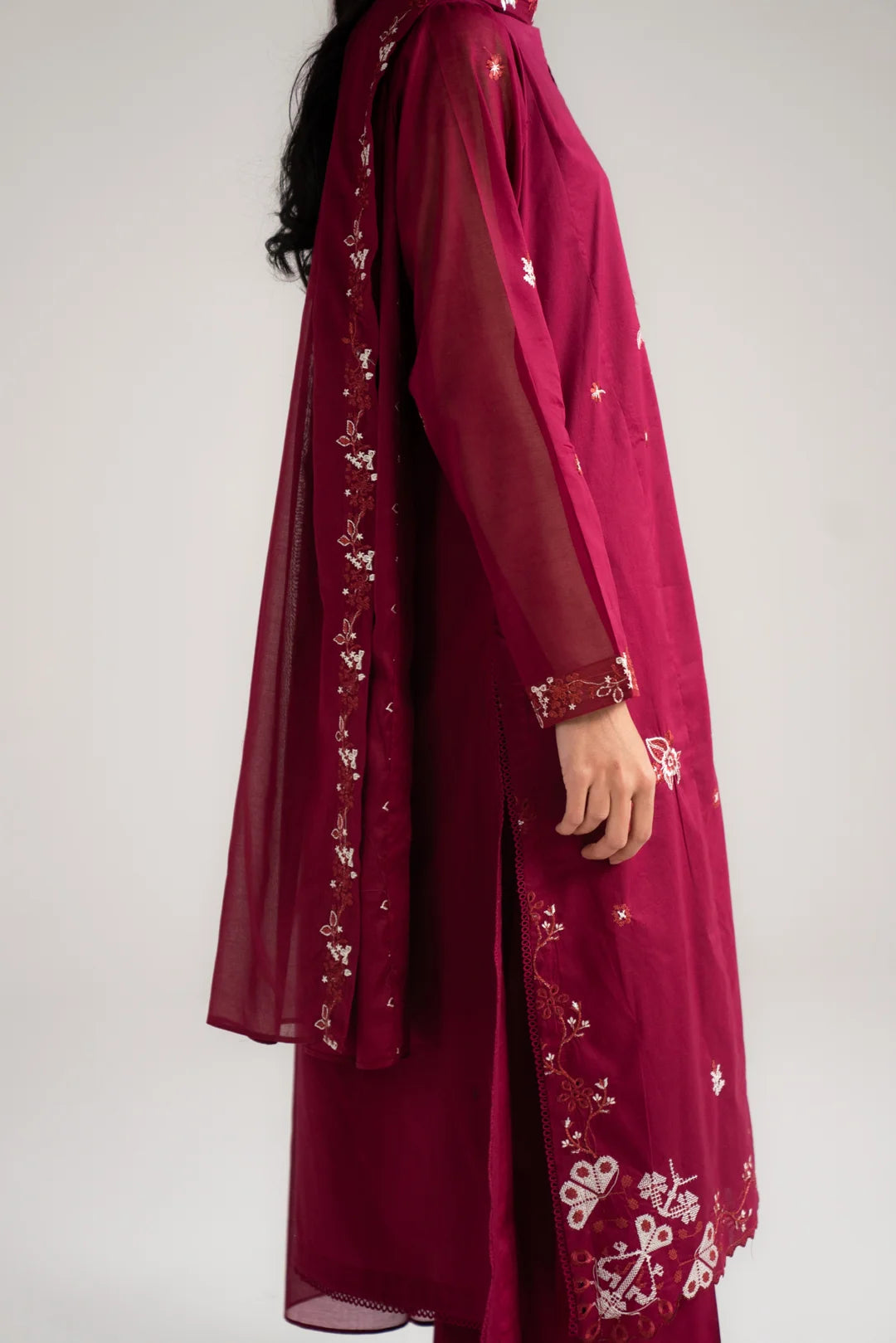 3 Piece Embroidered Lawn Suit Beena-Feb-26