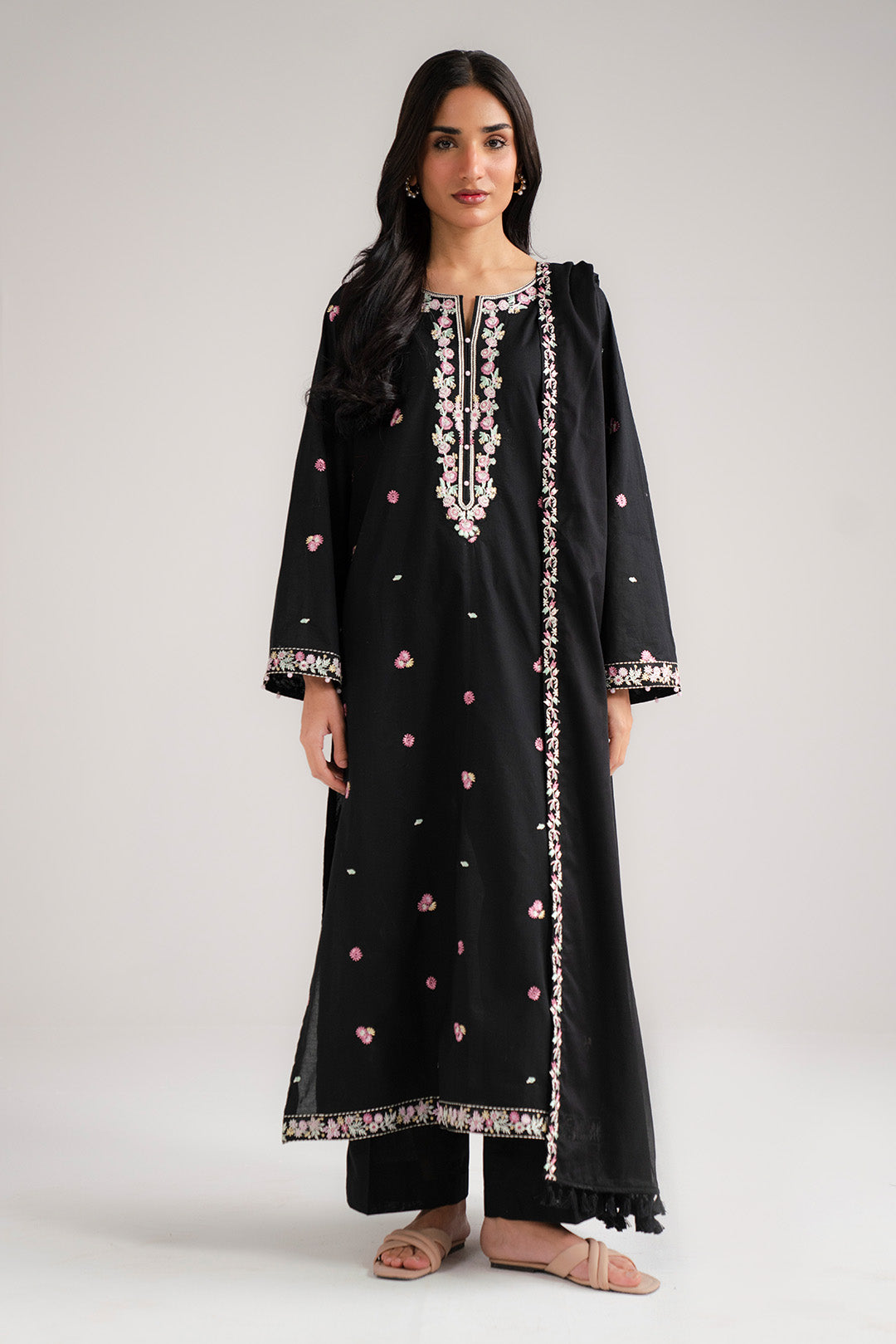 3 Piece Embroidered Lawn Suit Beena Unstitched - 26