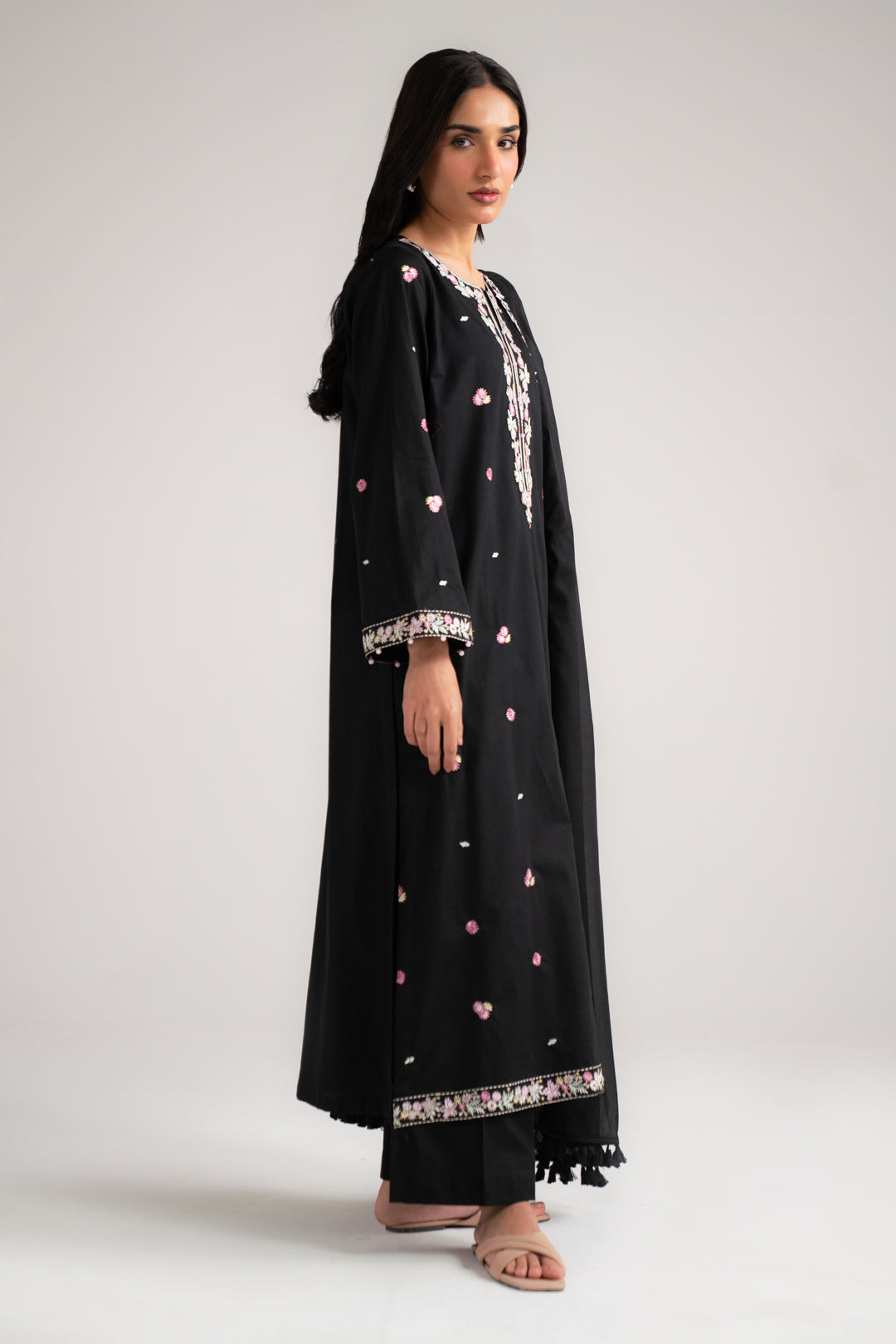 3 Piece Embroidered Lawn Suit Beena Unstitched - 26