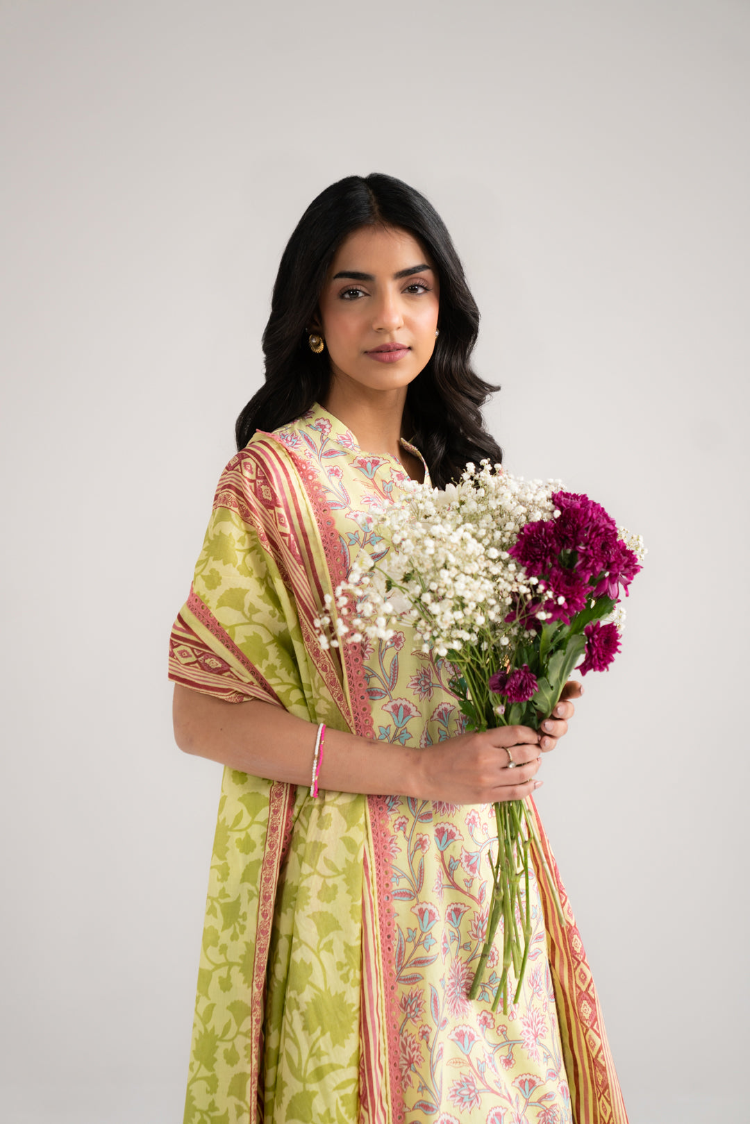 3 Piece Printed Lawn Suit Beena Unstitched - 26