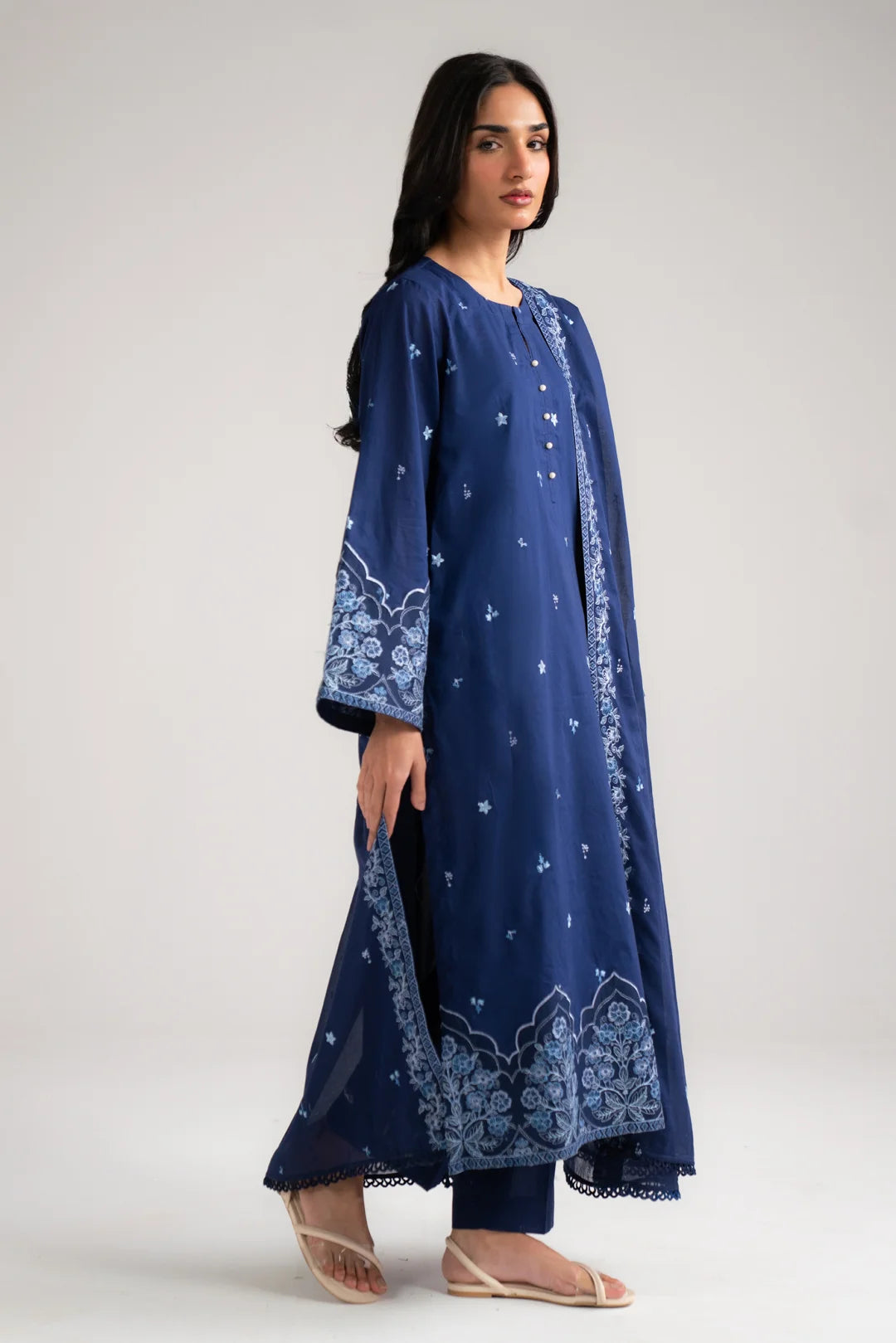 3 Piece Embroidered Lawn Suit Beena-Feb-26