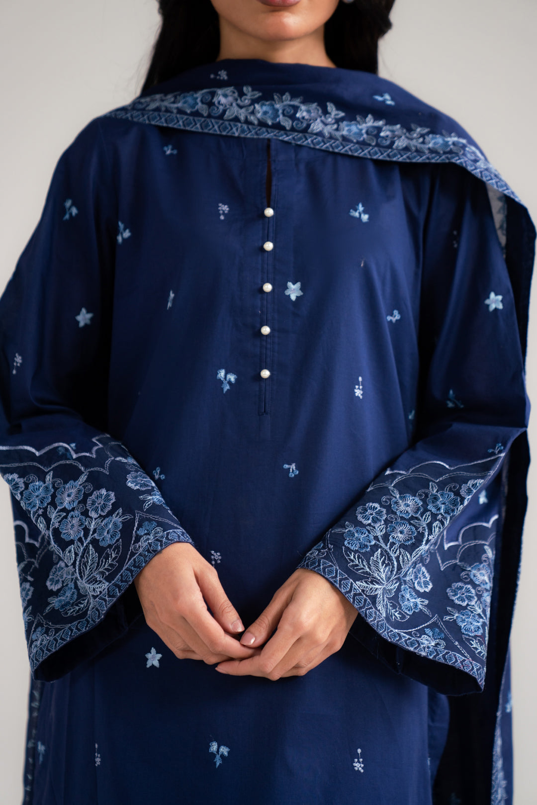 3 Piece Embroidered Lawn Suit Beena Unstitched - 26