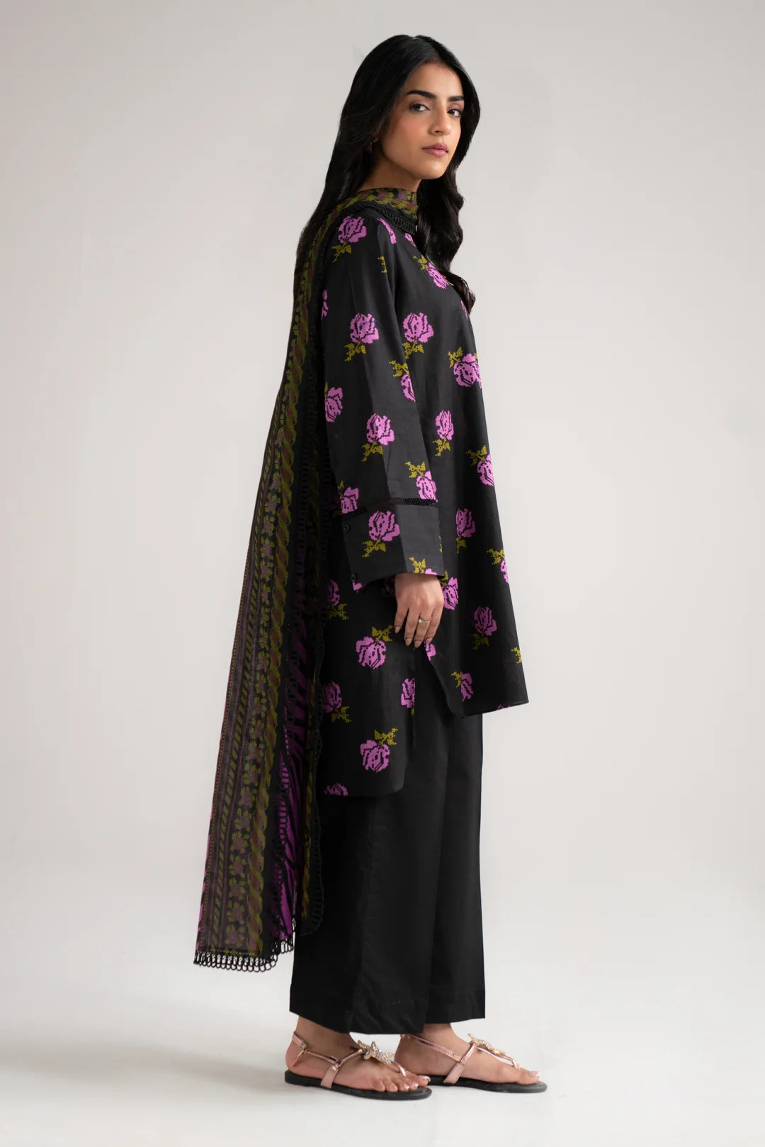 3 Piece Printed Lawn Suit Beena-Feb-26