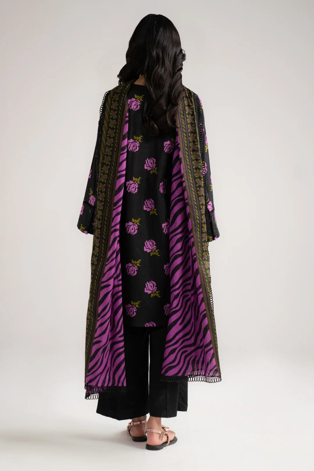 3 Piece Printed Lawn Suit Beena-Feb-26